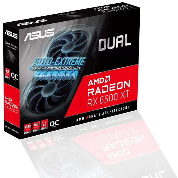 کارت گرافیک ایسوس مدل Dual Radeon RX6500 XT O4GB