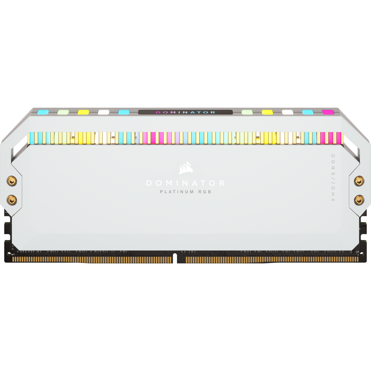 3 رم CL40 DDR5 کورسیر 32 گیگابایت 5200MHz مدل DOMINATOR PLATINUM RGB White